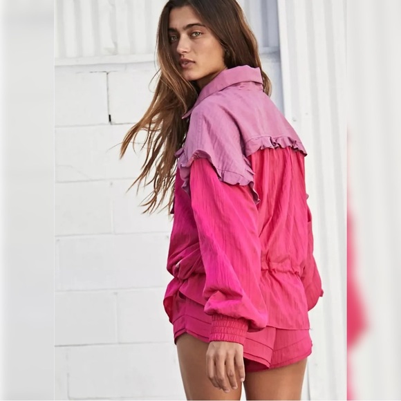 Free People Movement Lets Go Out Pullover in Azalea Combo Size XS - Picture 2 of 6